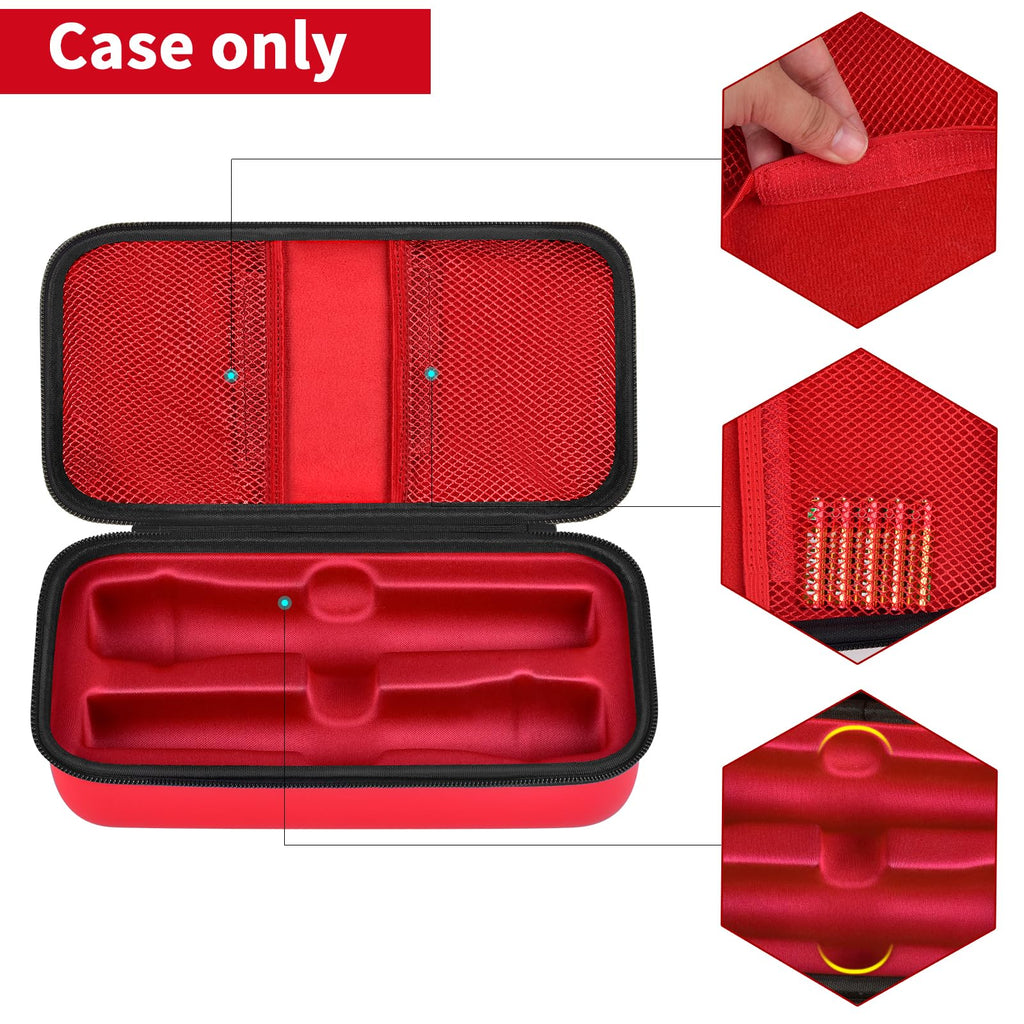 JBL Wireless Microphone Case – Shockproof Hard Shell Travel Bag For Dual Mics and Accessories
