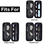 Electric Toothbrush Travel Case for Oral-B and Philips Sonicare - Waterproof Holder Bag