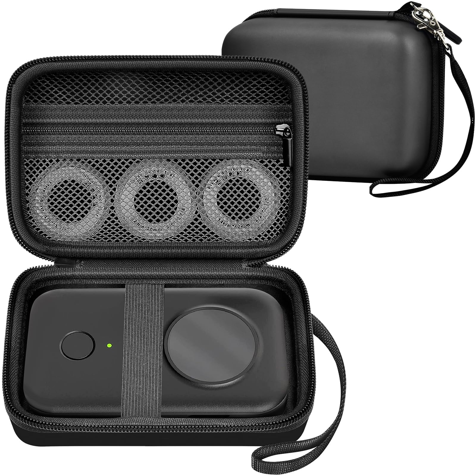 Label Maker Carrying Case Fits Phomemo, NIIMBOT and More– Protective EVA Bag with Mesh Pocket