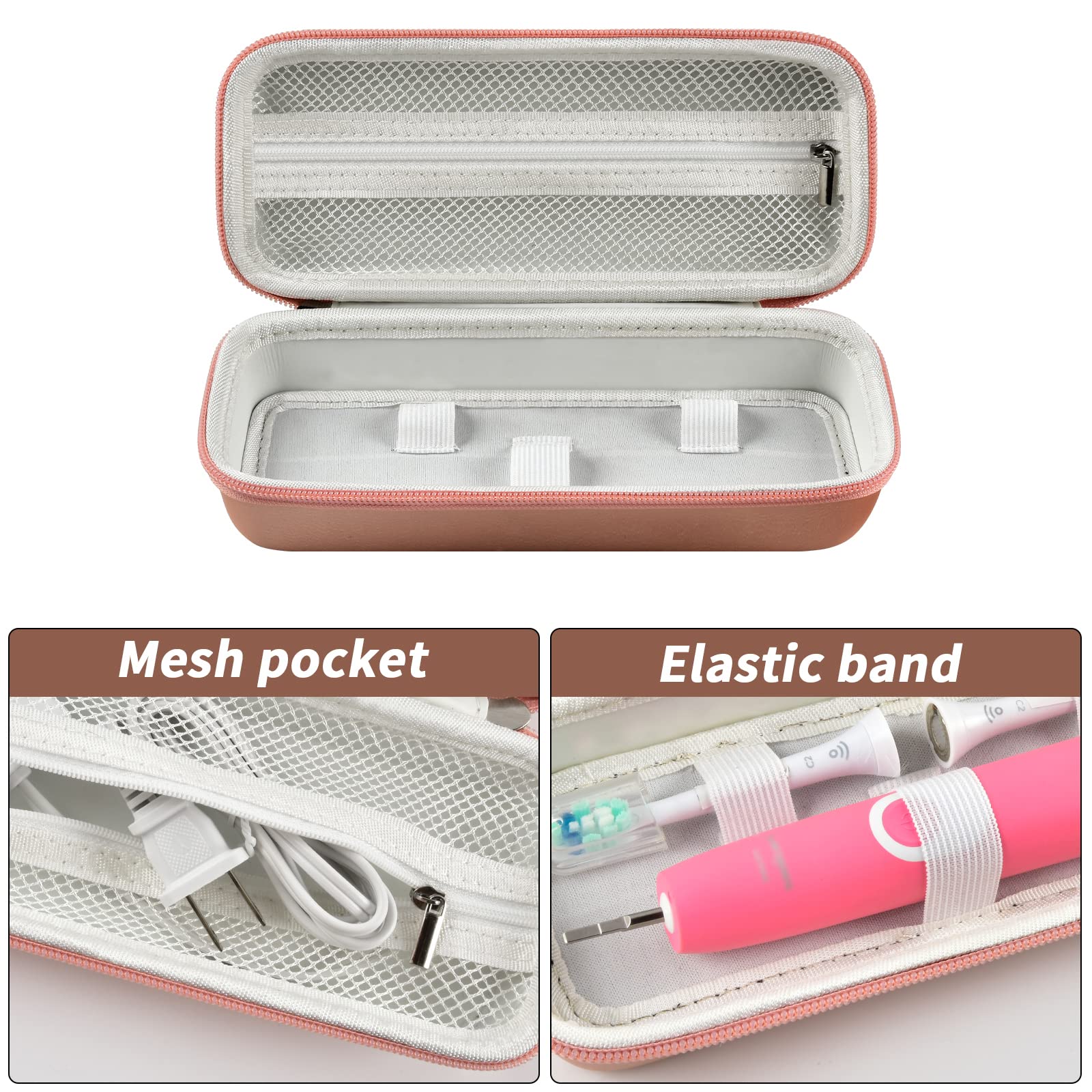 Electric Toothbrush Travel Case for Oral-B and Philips Sonicare - Waterproof Holder Bag