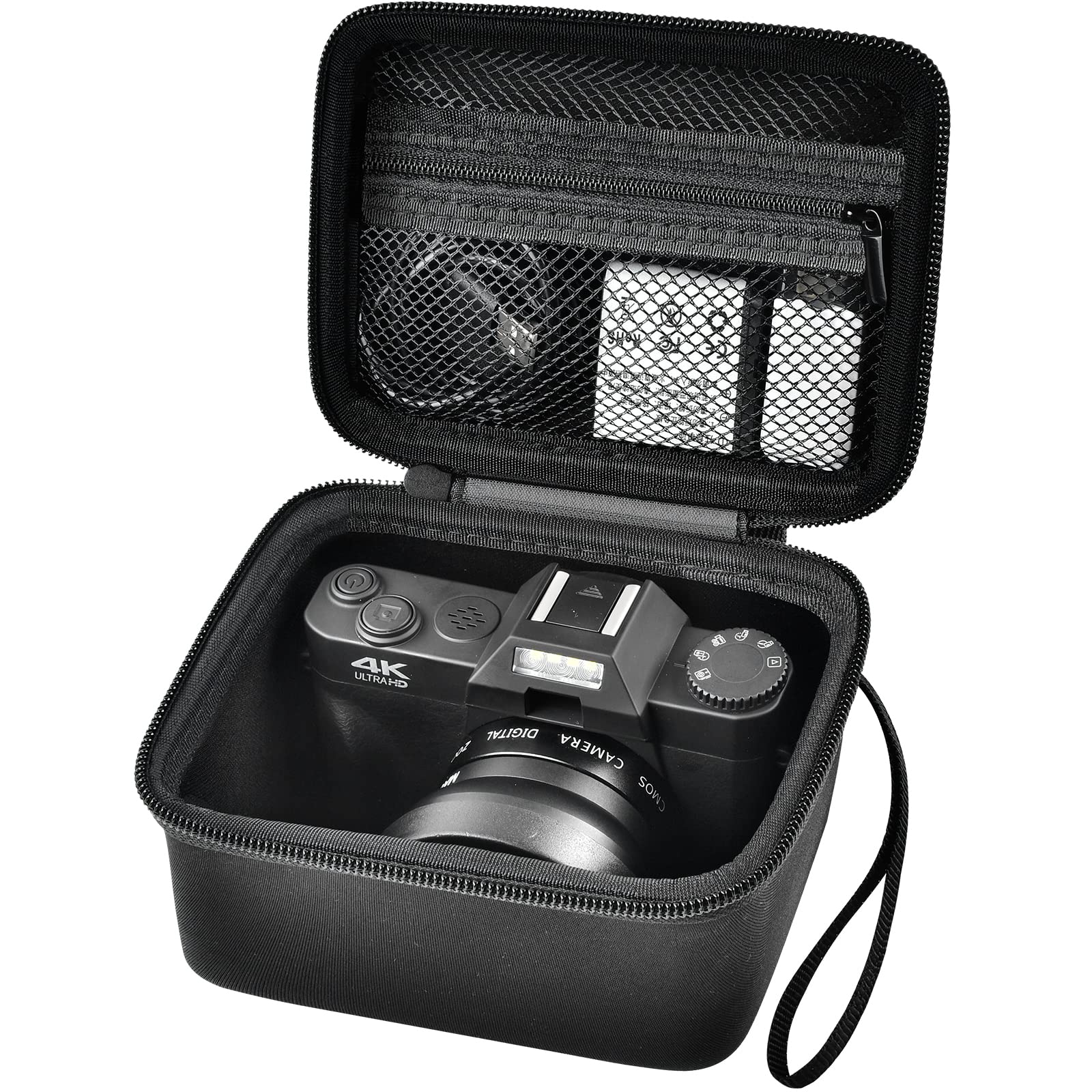 Vlogging Camera Case for 4K Digital Cameras–Portable Storage for Lens and Accessories
