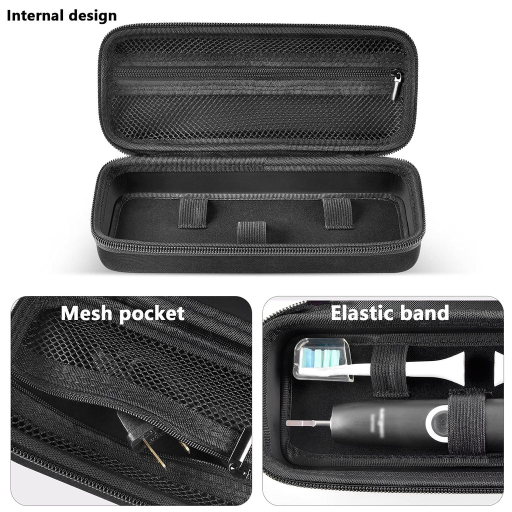 Electric Toothbrush Travel Case for Oral-B and Philips Sonicare - Waterproof Holder Bag